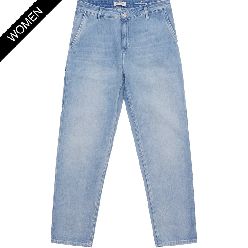 Carhartt Women Carhartt Pierce Pant I025268 0147 Blue Light Stone Washed