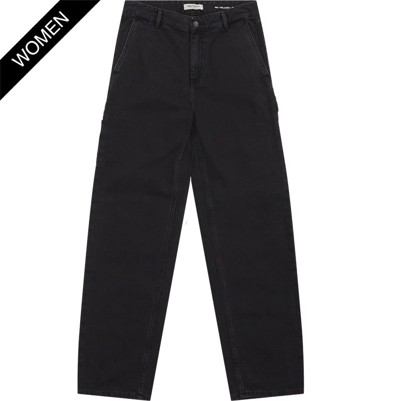Carhartt Women W Pierce Pant Straight I031251 8906 Black Stone Washed