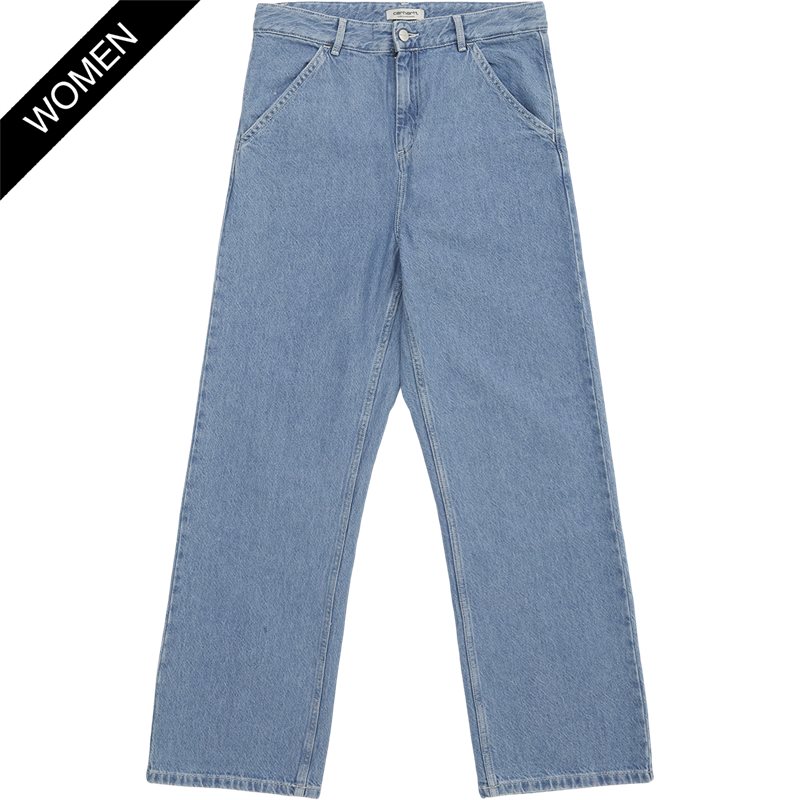 Carhartt Women W Simple Pant I030486 0160 Blue Heavy Stone Wash