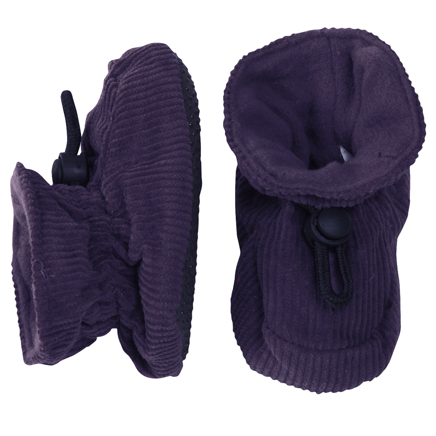Melton Corduroy Pige Hjemmesko - Dark Violet - 22 23