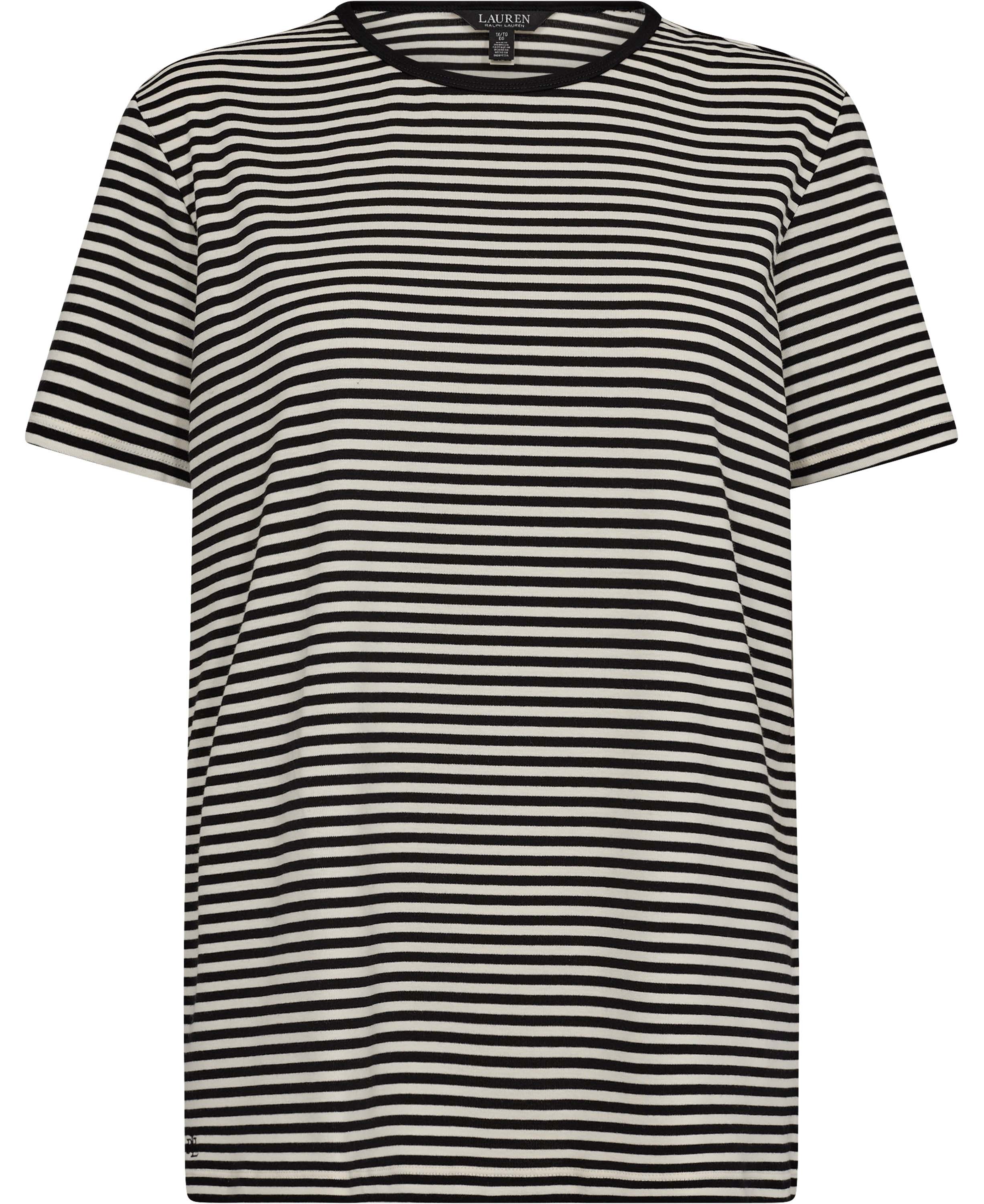 Striped Stretch Cotton Crewneck Tee