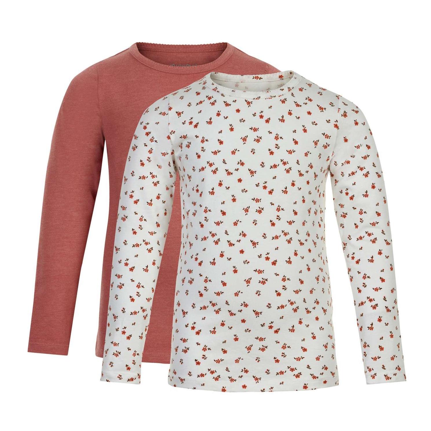 Minymo Pige Langærmet T-shirt - Canyon Rose - 146