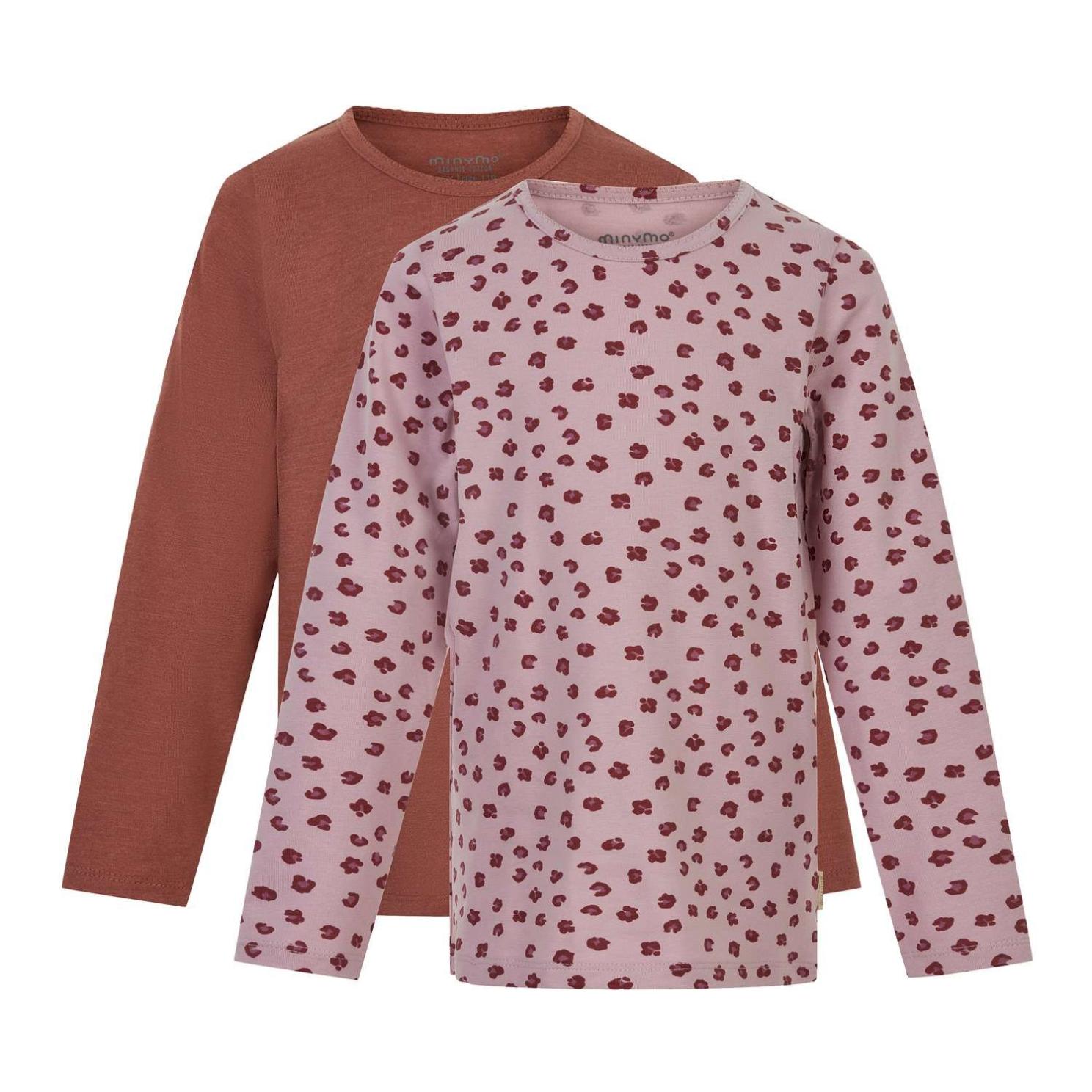 Minymo Pige Langærmet T-shirt - Violet Ice - 146