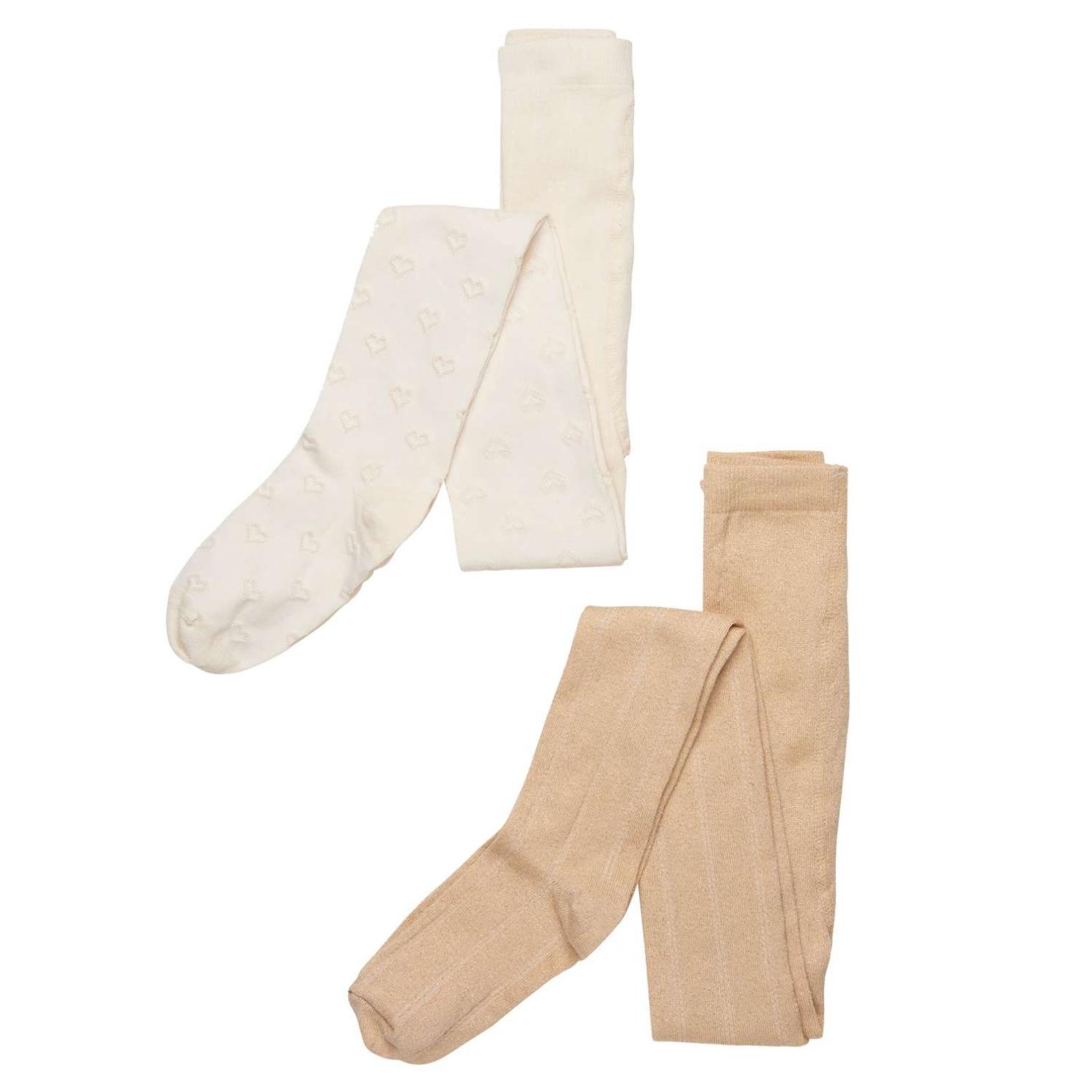 Minymo Pige Strømpebukser - Pale Gold - 116 122