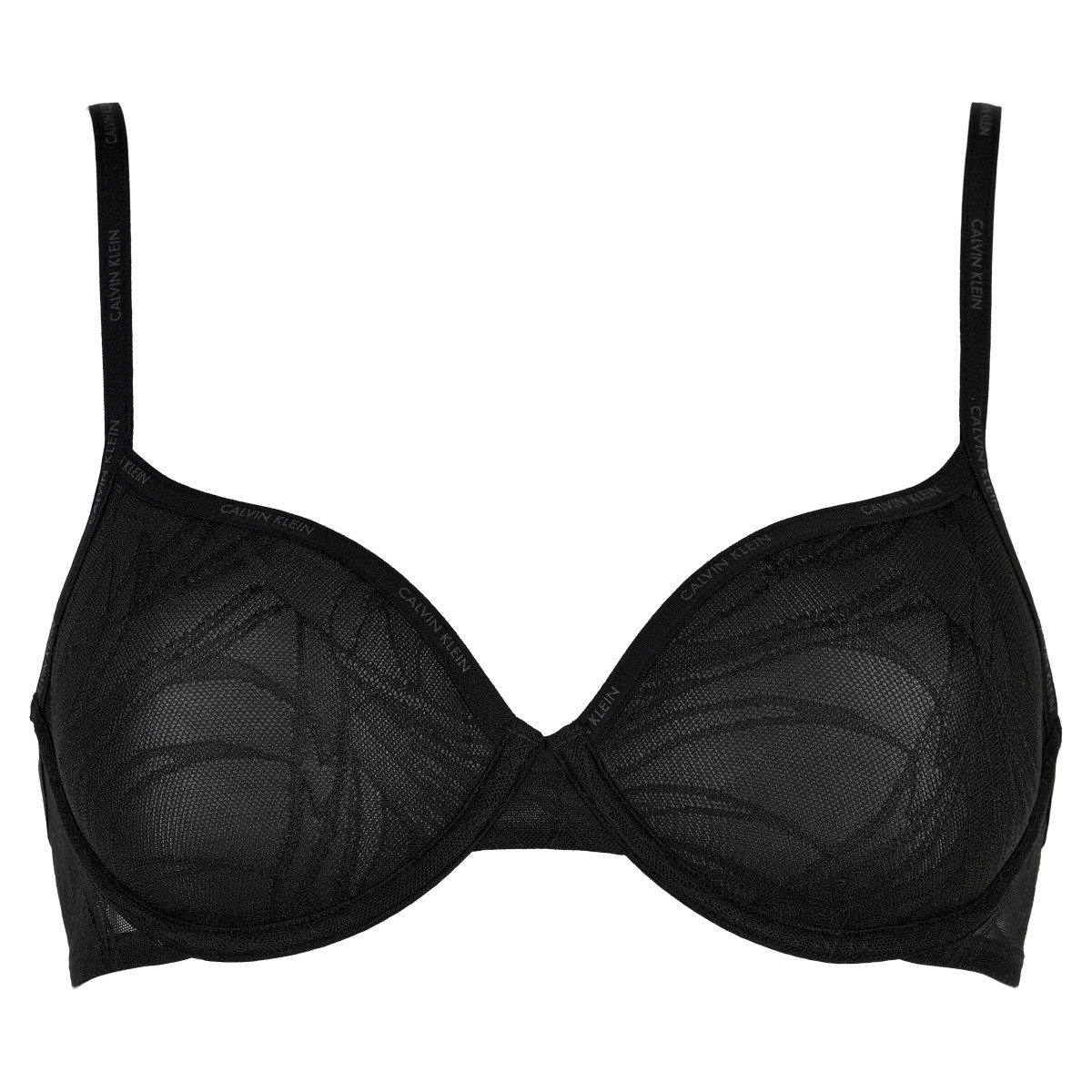Calvin Klein Lingeri Lightly Lined Demi Bh Fe Ub  Farve: Sort  Størrelse: 65dd  Dame