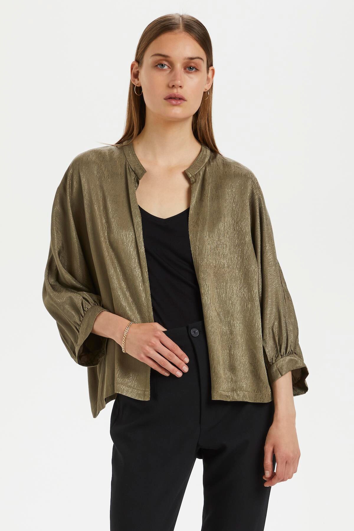 Karen By Simonsen Boakb Cardigan  Farve: Dusky Grøn  Størrelse: 40  Dame