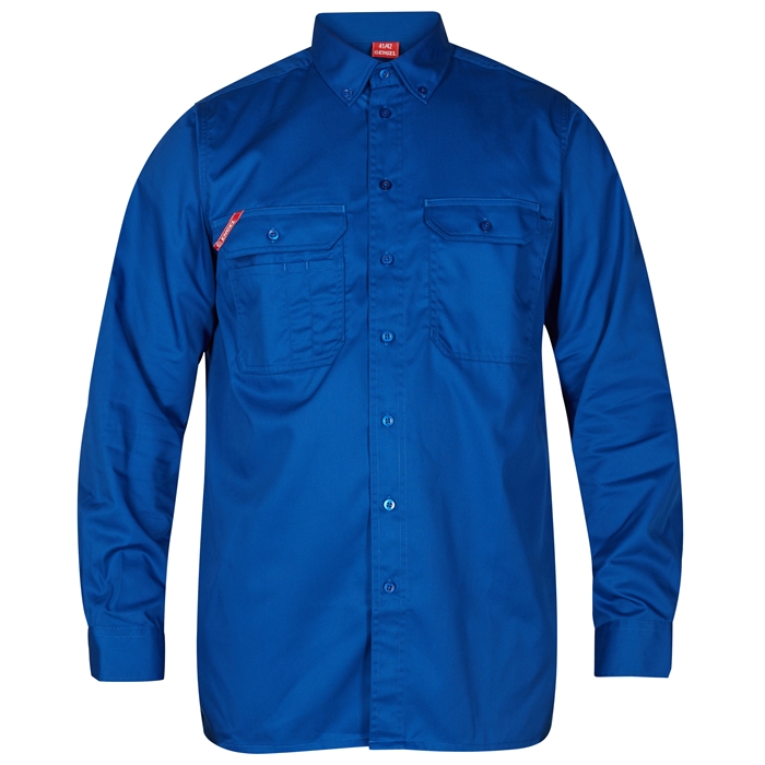 Fe-engel Langærmet Herreskjorte - Surfer Blue-49 50