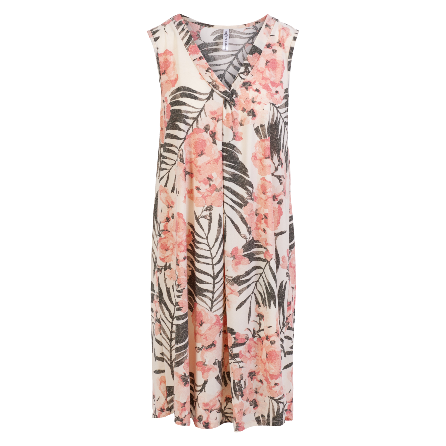 Crossbow Dame Kjole - Creme Rosa Blomst - M