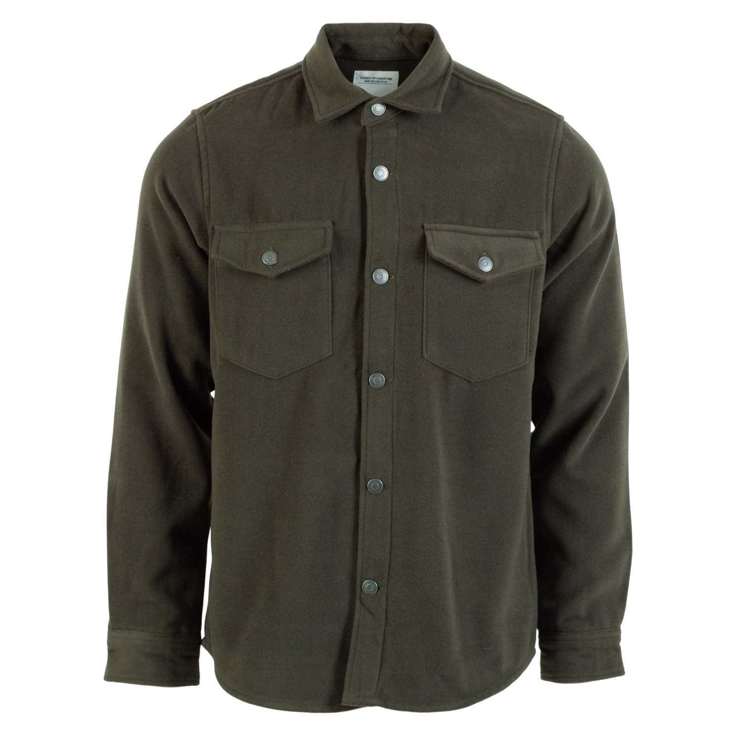 Marcus Herre Skjorte - Dusty Olive Mix - S