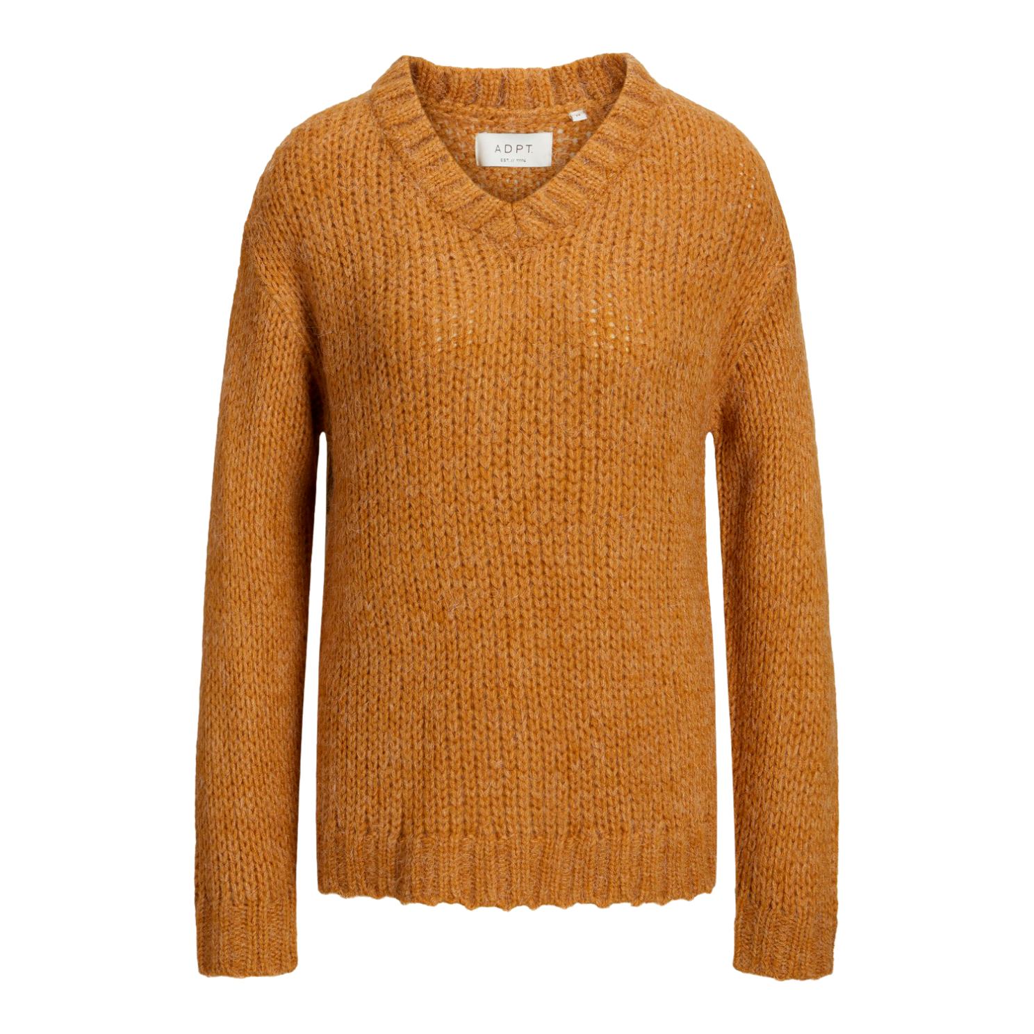 Adpt Dame Striktrøje - Cumin - Xl