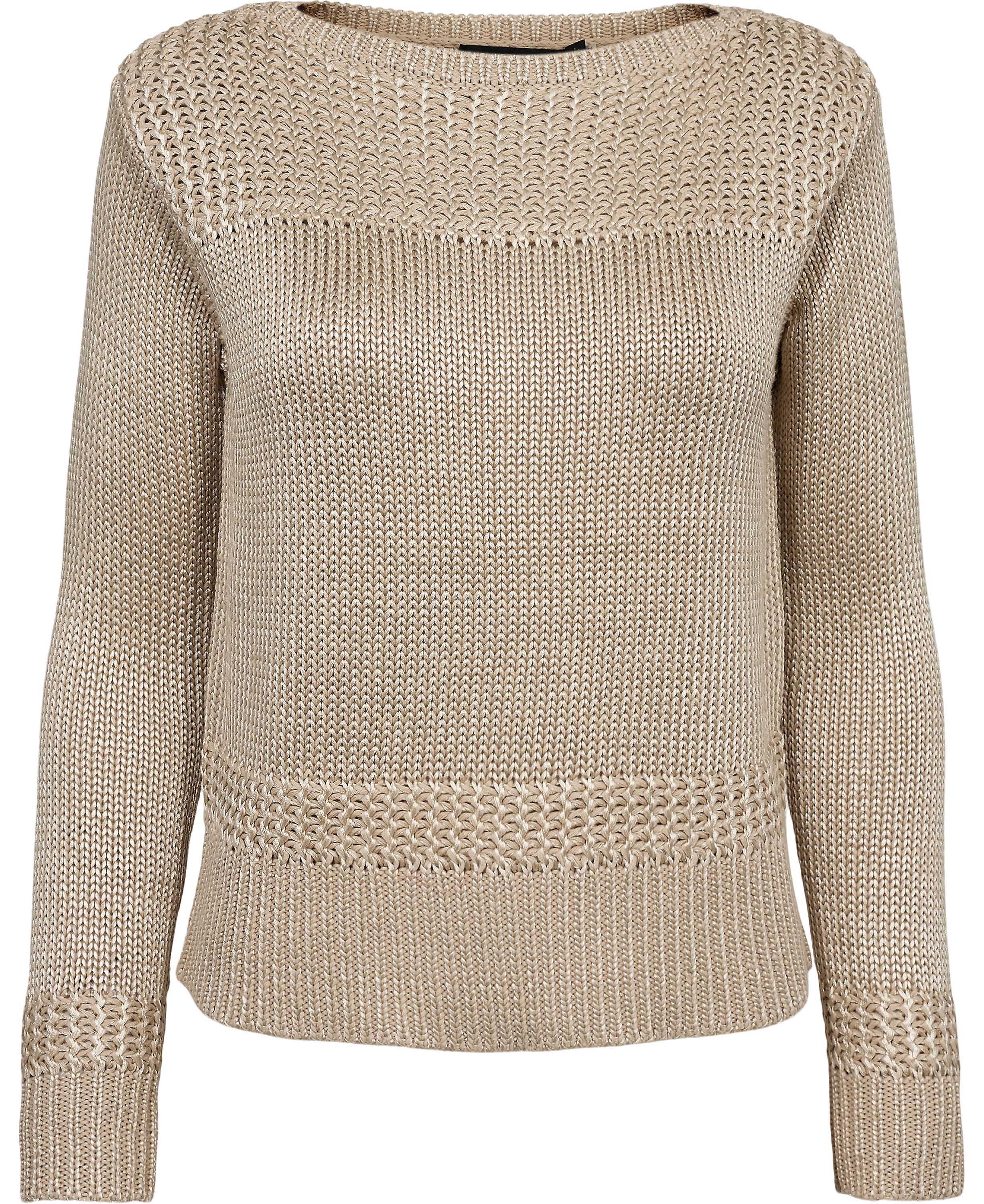 Cottonblend Boatneck Sweater