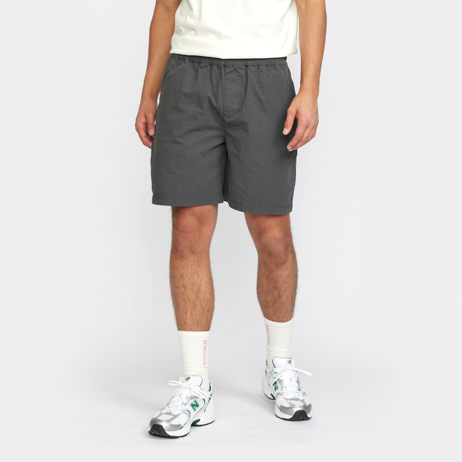 Ripstop Shorts With Elastic Waist