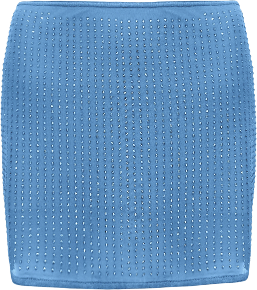 Rhinestone Mini Skirt