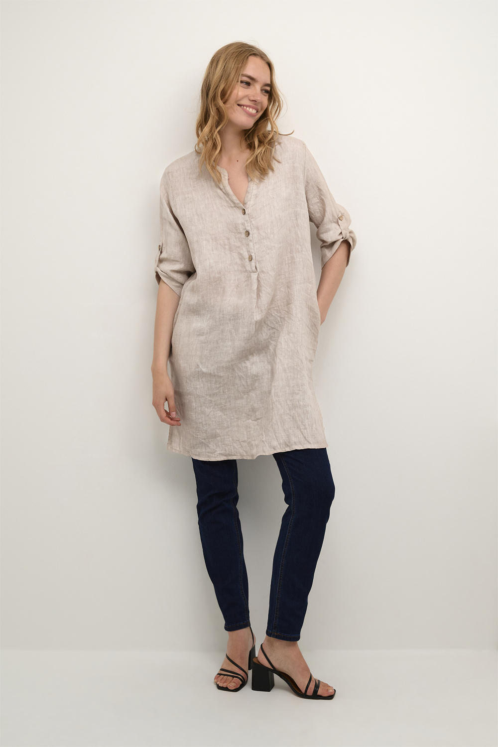 Crbellis Caftan Short Dress Molli
