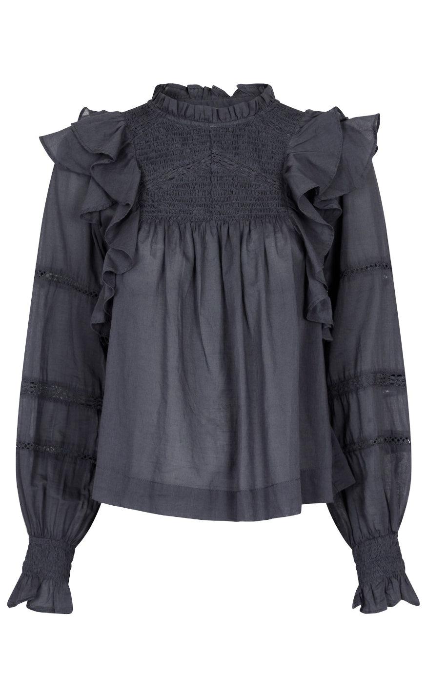 Neo Noir Bluse - Sarna - Dark Grey