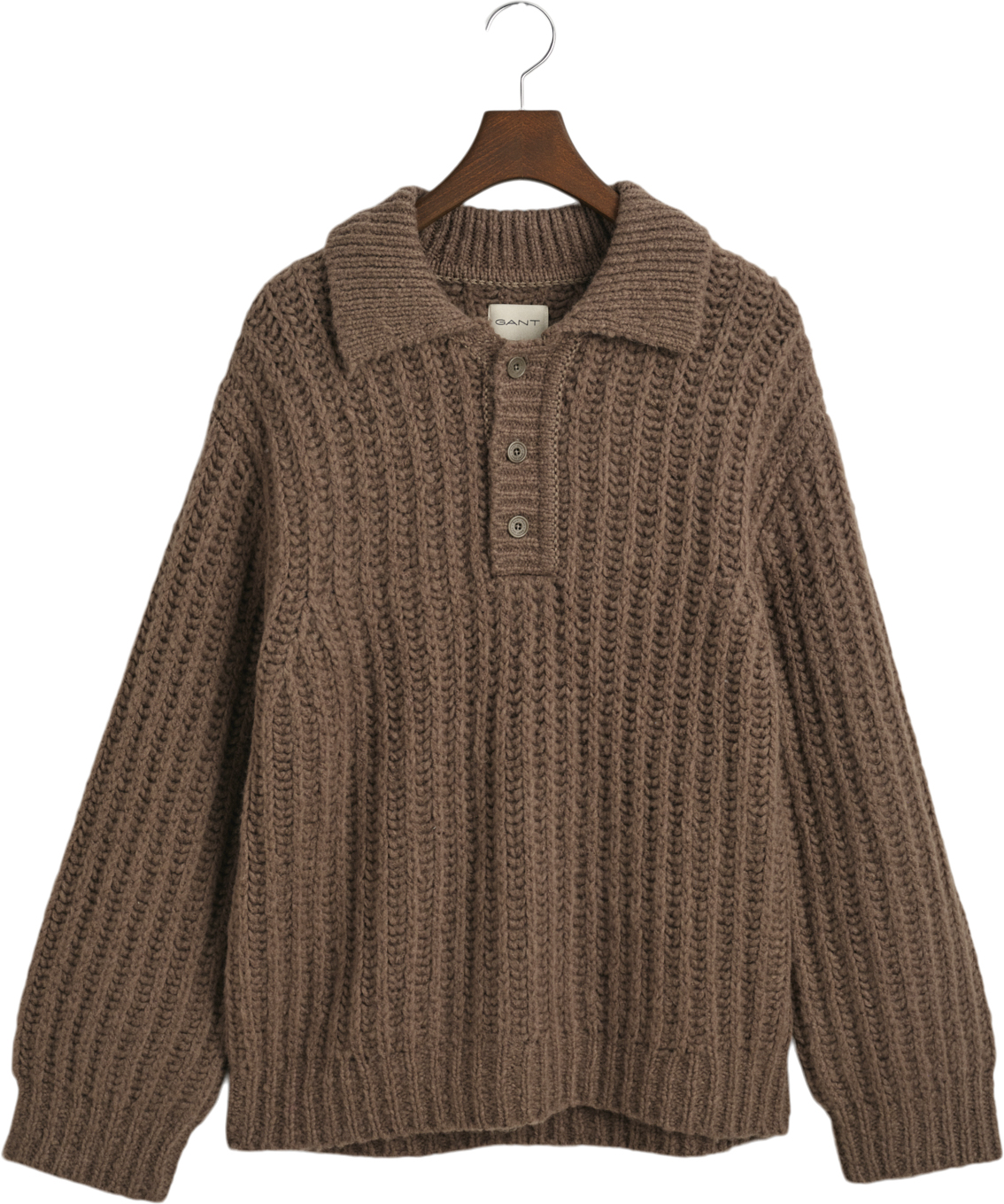 Curly Wool Rib Polo