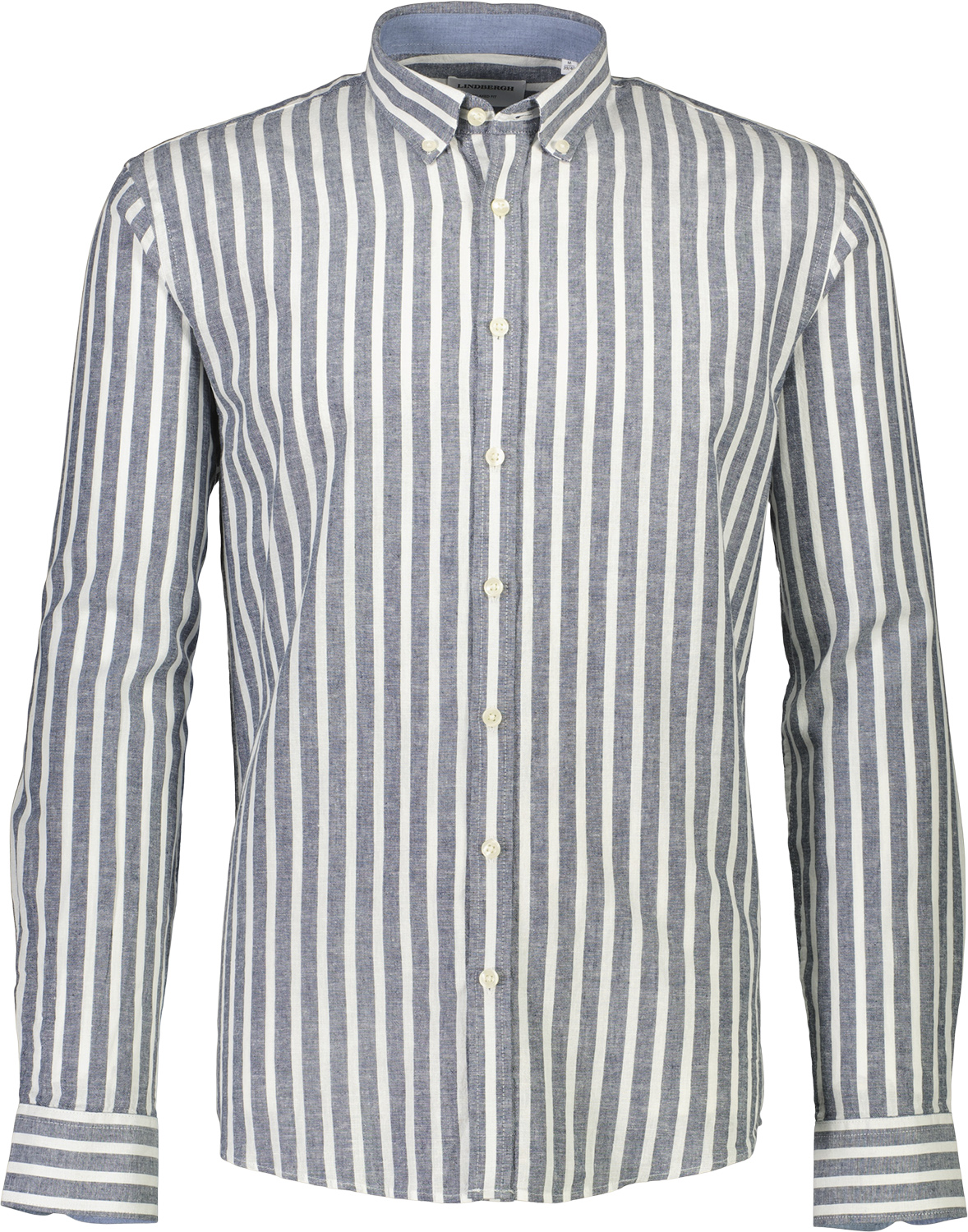 Striped Cotton Linen Shirt L S